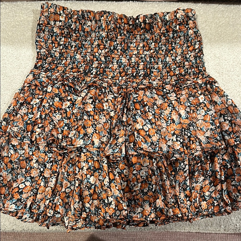 Floral Smocked Women's Skirt